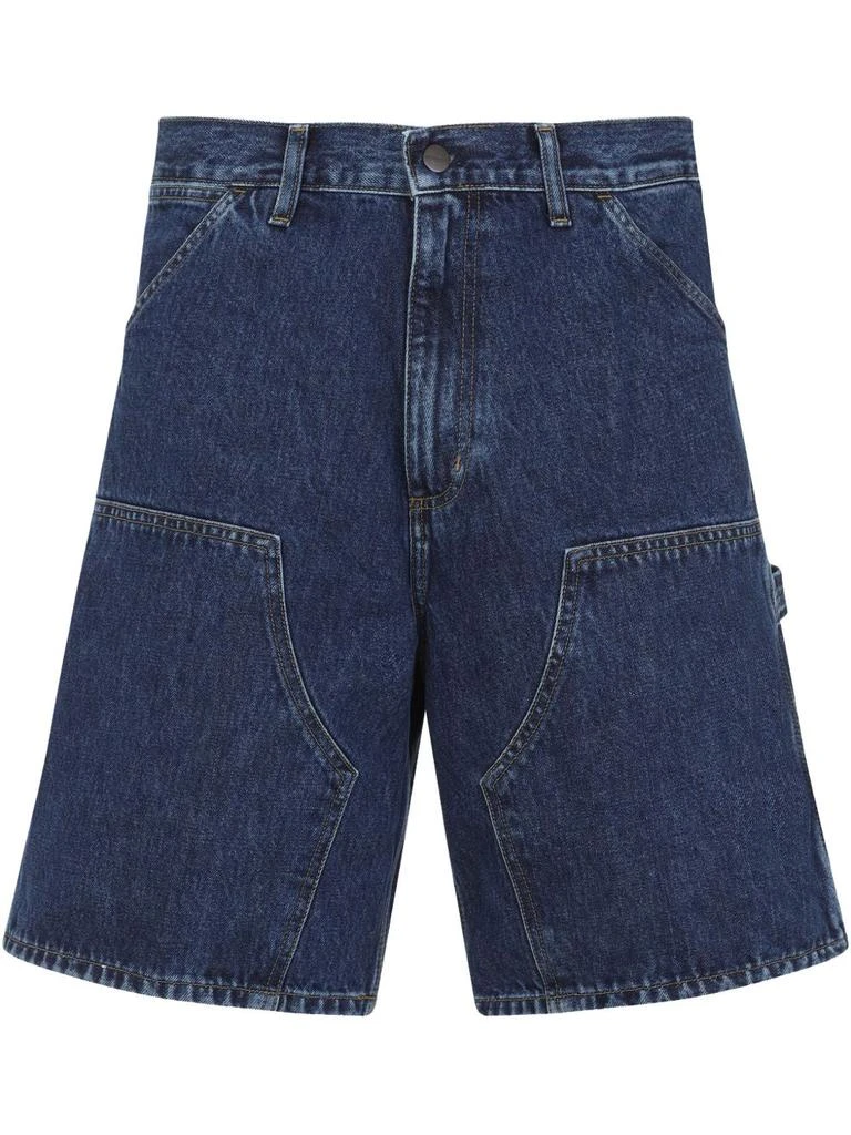 Carhartt WIP DOUBLE KNEE DENIM COTTON SHORTS 1