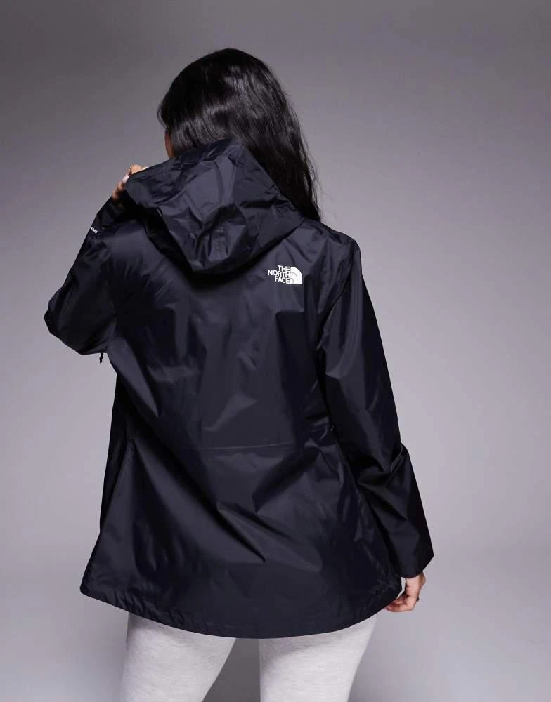 The North Face The North Face Alta Vista packable waterproof jacket in black 3