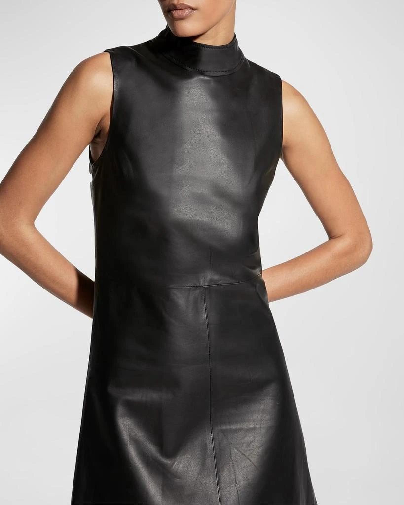 AS by DF Crawford Upcycled Leather Mini Dress 5