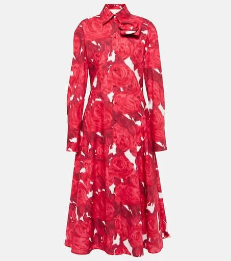 Valentino Floral cotton shirt dress 1