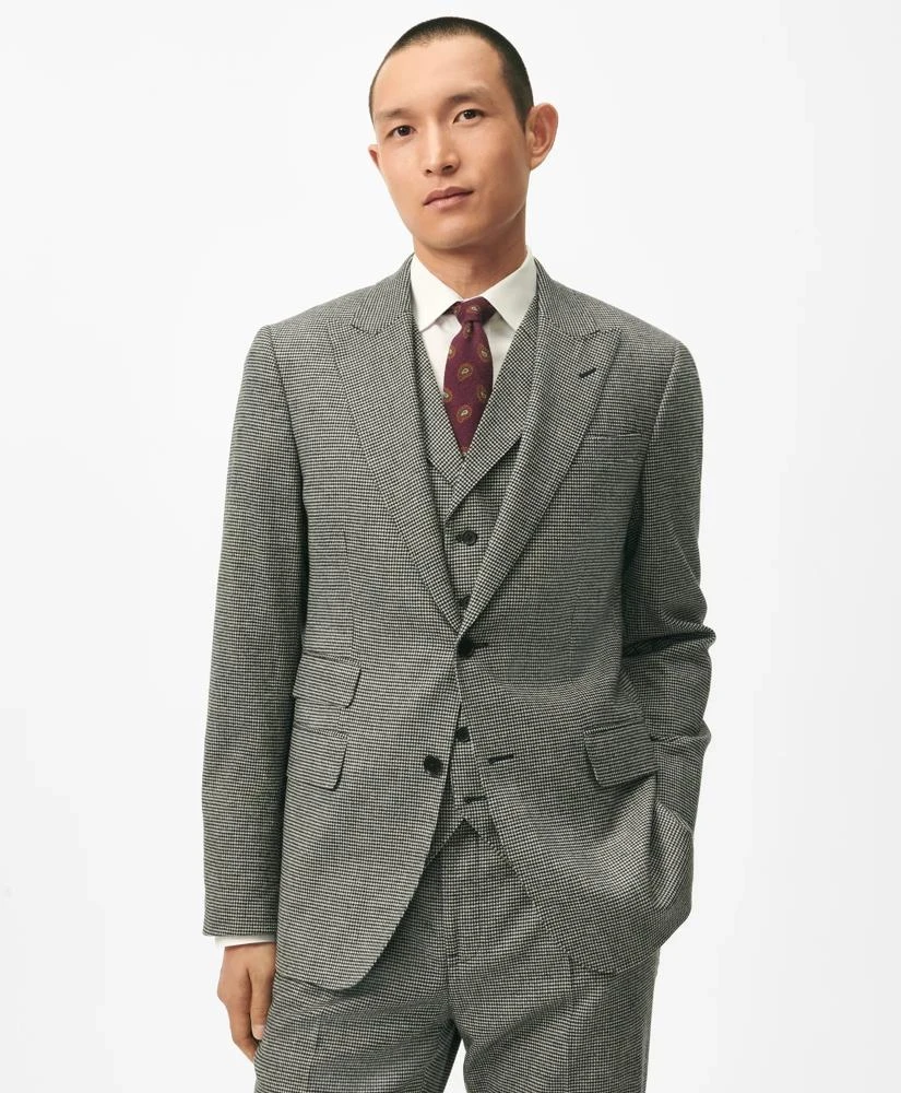 Brooks Brothers Slim Fit Houndstooth Wool-Cashmere Suit Jacket 1