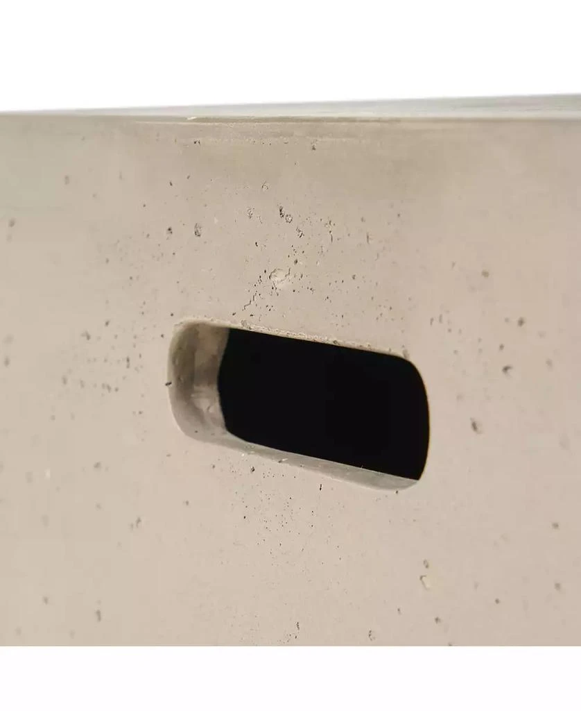 Streamdale Furniture Modern Concrete Fire Pit with 40K BTU for Indoor Warmth and Style 7