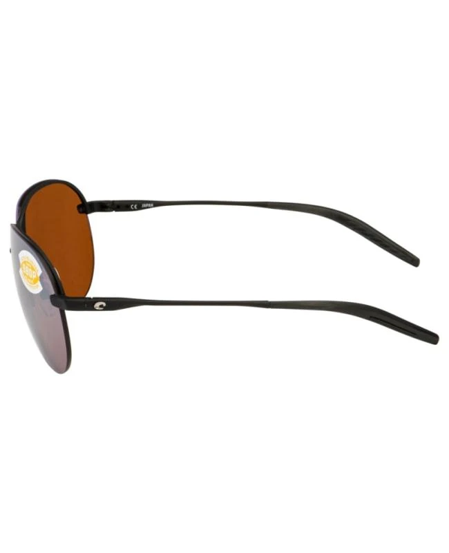 Costa Del Mar Costa Del Mar Helo Matte Black Aviator Metal Unisex Sunglasses HLO 11 OSCP 4