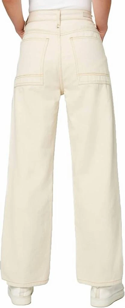 BLANKNYC Womens Straight Leg Twill Pants In Warm Whispers High Rise 2