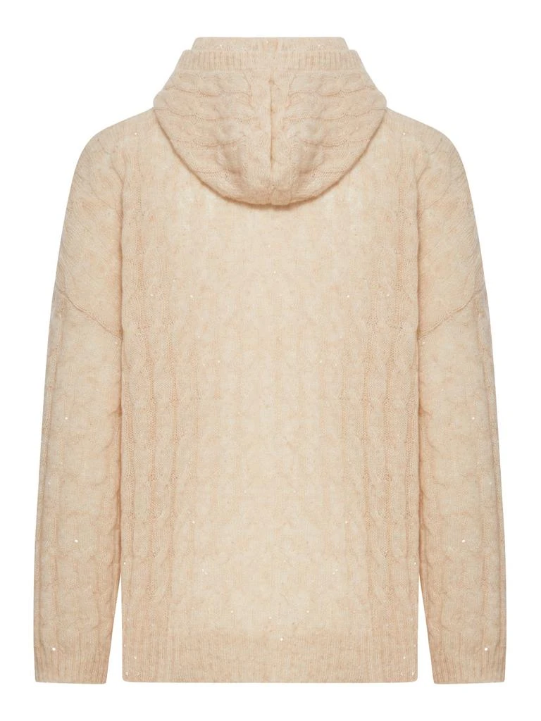 Brunello Cucinelli Brunello Cucinelli Embellished Hooded Jumper 2