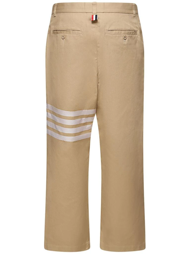 Thom Browne Unconstructed Straight Leg Cotton Pants 4