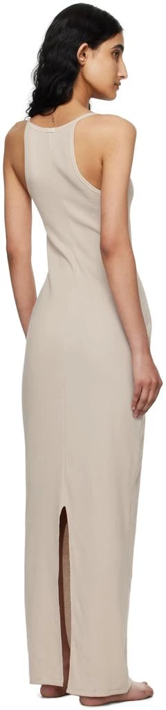SKIMS Beige Cotton Rib Long Cami Maxi Dress 3