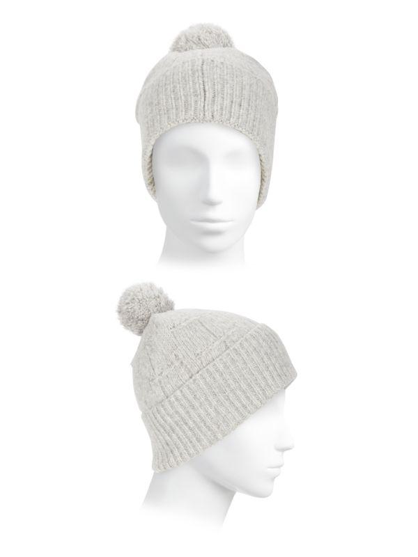 Fraas Pom Pom Wool Blend Beanie