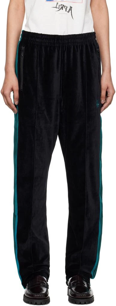 Needles Black Narrow Track Pants 1