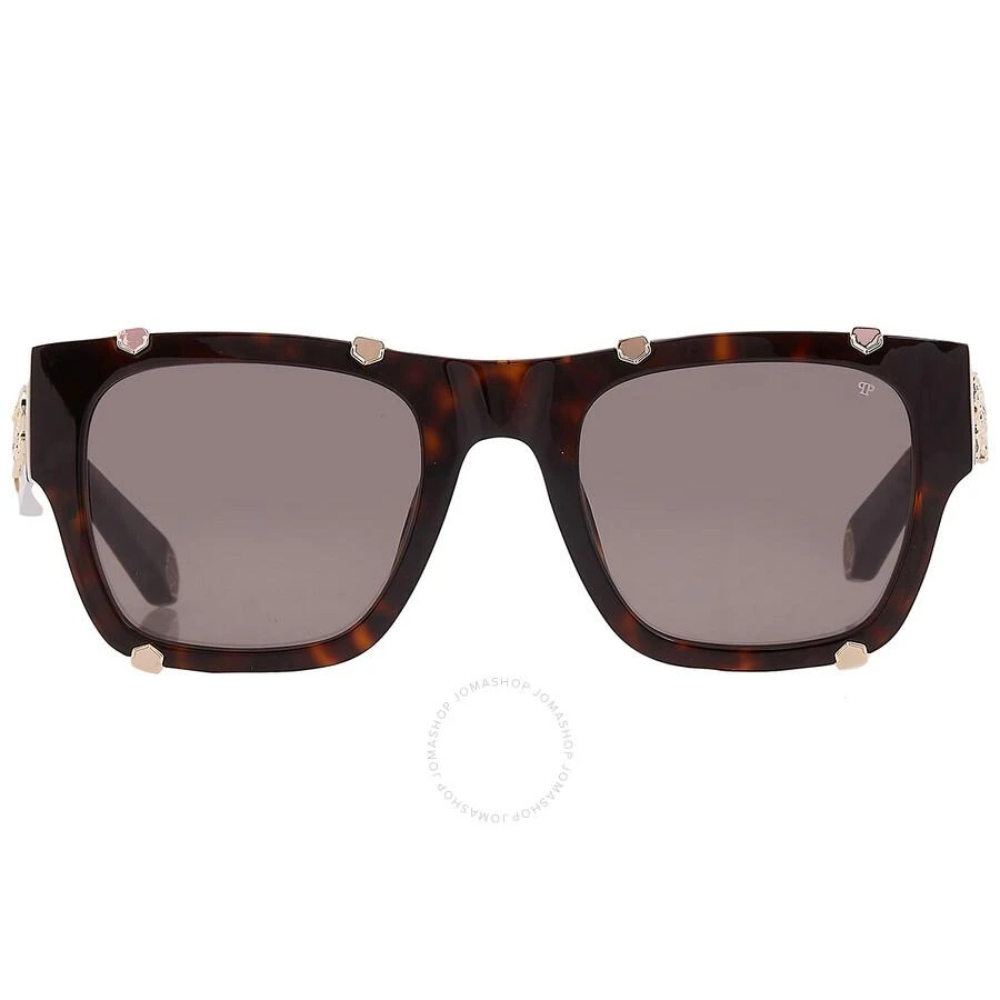 Philipp Plein Brown Square Men's Sunglasses SPP042W 0722 54 1