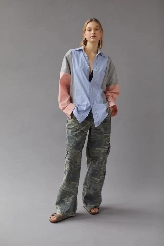 Urban Renewal Urban Renewal Remade Pieced Long Sleeve Shirt 3