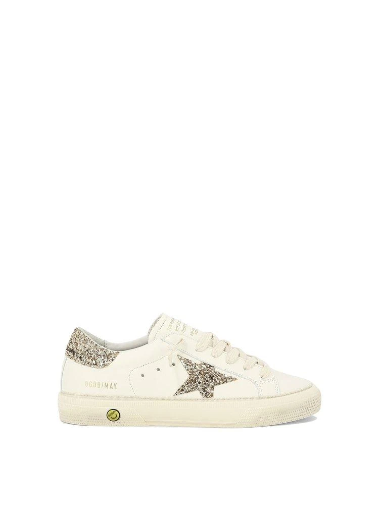 Golden Goose Kids Golden Goose Kids May Glitter Star Patch Sneakers 1