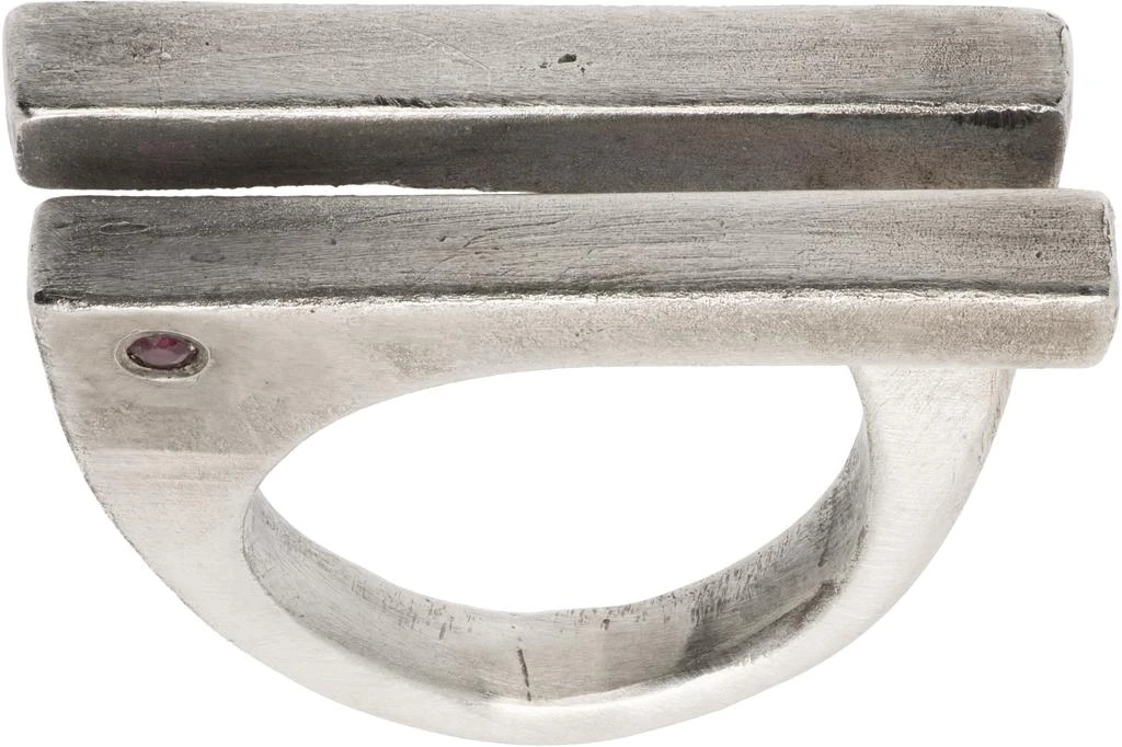 Title of Work Double Bar Ruby Ring 1