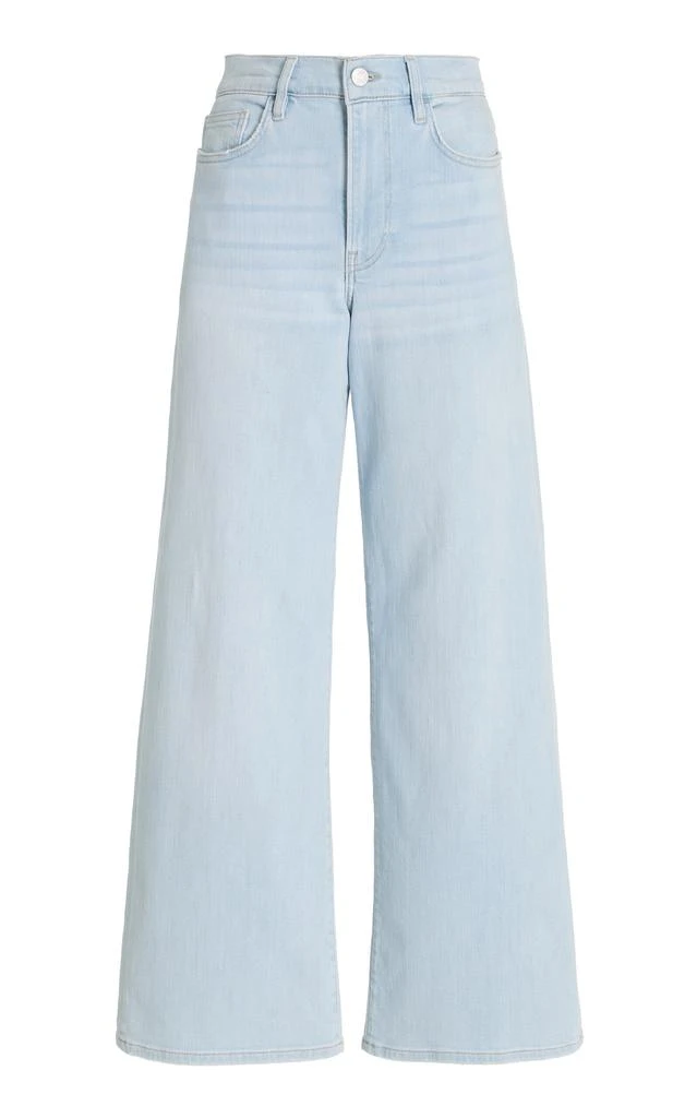 FRAME FRAME - The Slim Palazzo Stretch High-Rise Wide-Leg Jeans - Blue - 27 - Moda Operandi 1