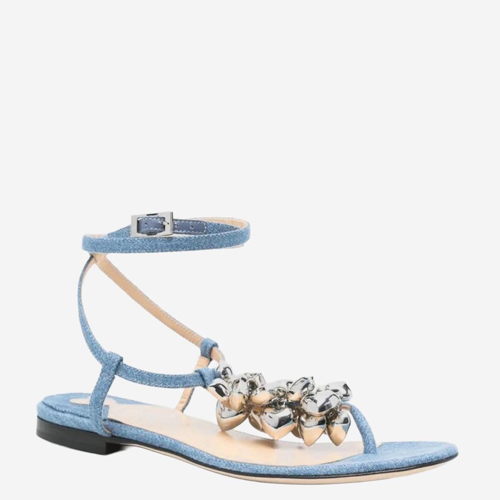 Mach & Mach Mach & Mach Embellished Ankle Sandals