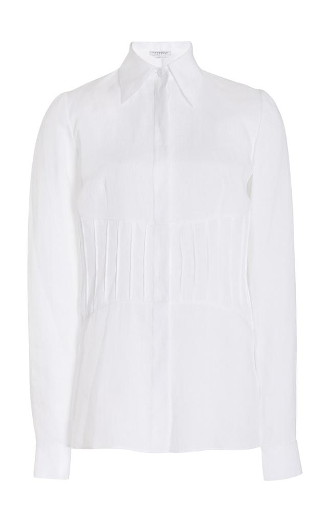 Gabriela Hearst Gabriela Hearst - Duff Linen Top - White - IT 42 - Moda Operandi