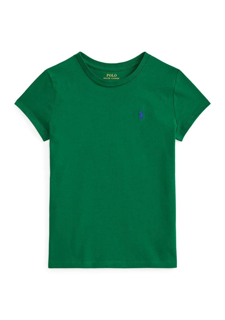 Ralph Lauren Girls 7-16 Cotton Jersey Crew Neck T-Shirt