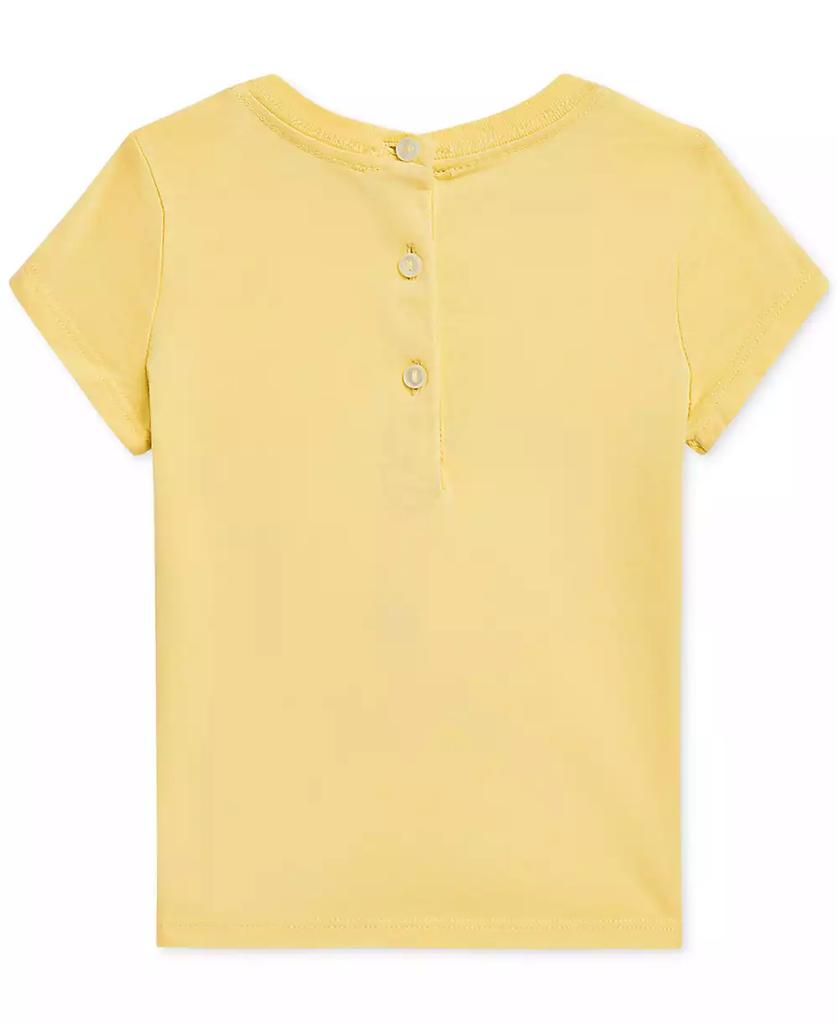 Ralph Lauren Baby Girls Jersey Polo Bear Tee