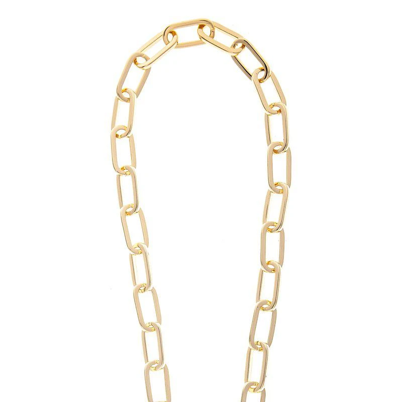 Rivka Friedman Paper Clip Chain + Cubic Zirconia Toggle Necklace 1