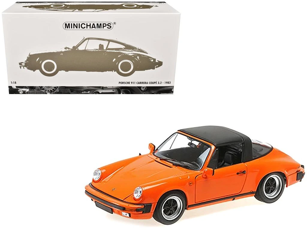 Minichamps 1983 Porsche 911 Carrera Targa 3.2 Orange 1/18 Diecast Model Car by 4