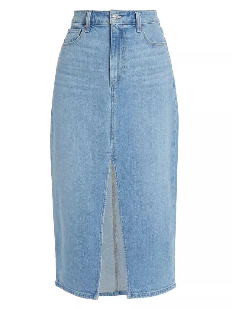 Paige Angela Denim Midi-Skirt 1