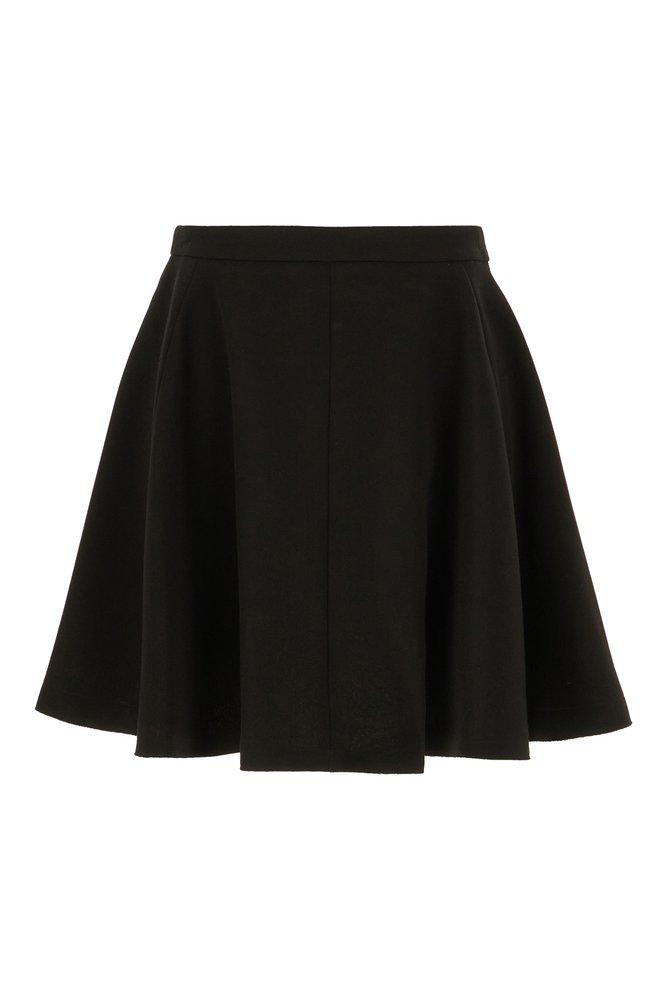 AMI Ami Paris High-Waist Pleated Skirt