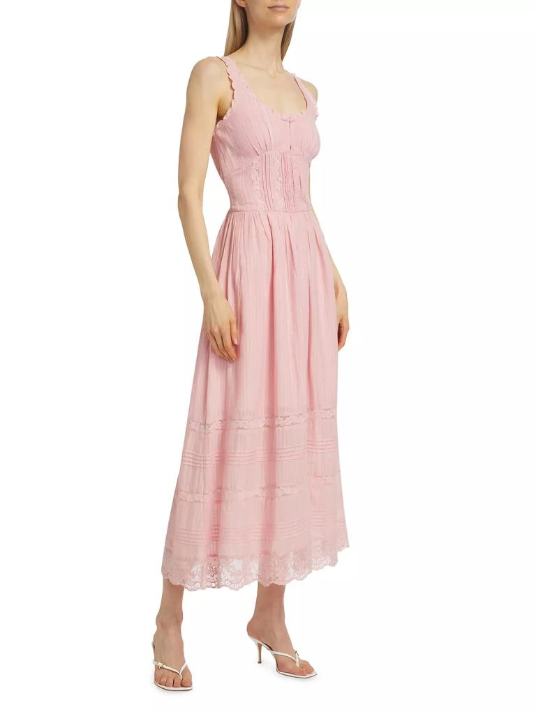 LOVESHACKFANCY Wishing Well Victori Santelle Midi-Dress 4