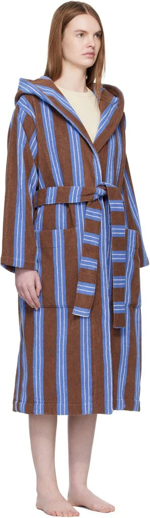 Tekla Brown
Blue Terry Hooded Bathrobe 2