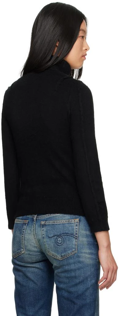 R13 Black Flat Sleeve Turtleneck 3