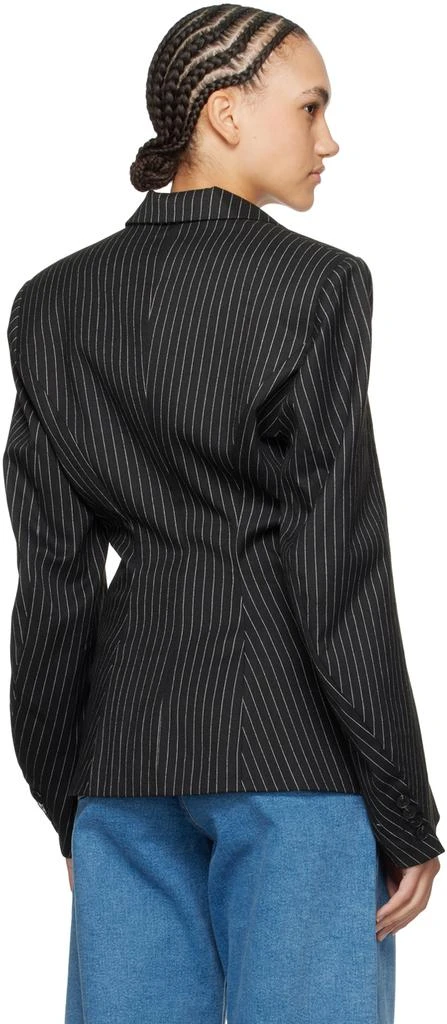 REMAIN Birger Christensen Black Striped Blazer 3