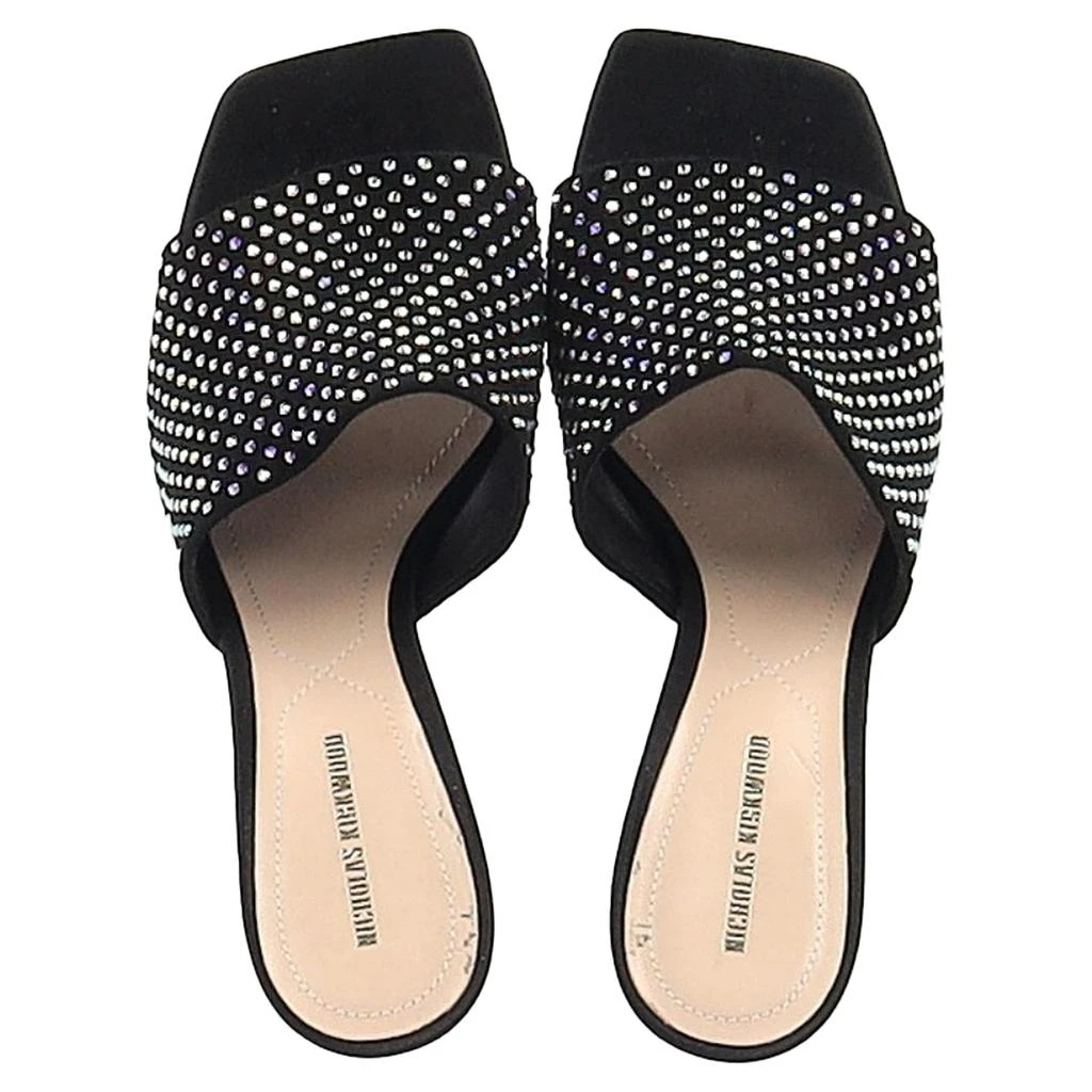 Nicholas Kirkwood Alba 90 Heeled Mules in Black Suede 3