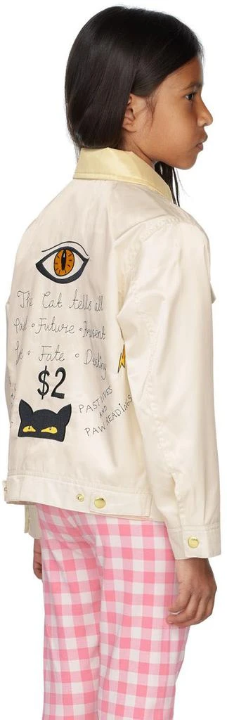 Mini Rodini Kids Off-White 
Cat Tells All
 Jacket 3