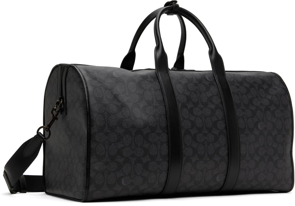 Coach Black Gotham Signature Canvas Duffle Bag 3