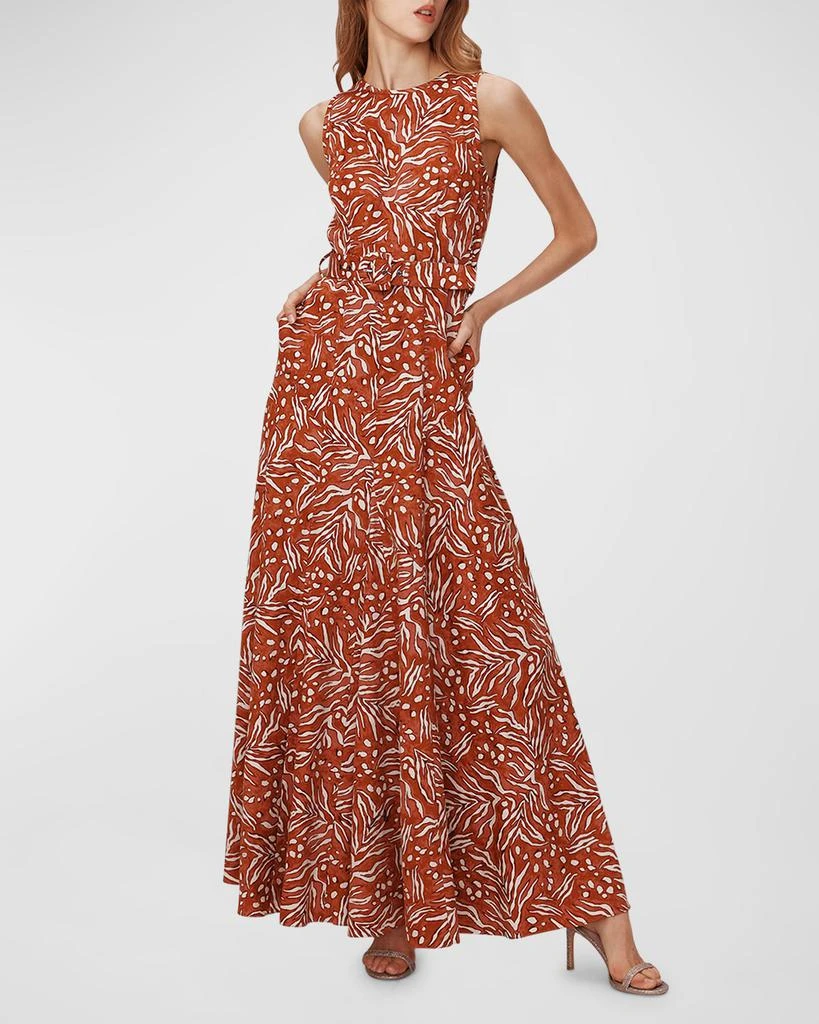 Diane von Furstenberg Elliot Abstract-Print Cotton-Linen Maxi Dress 2