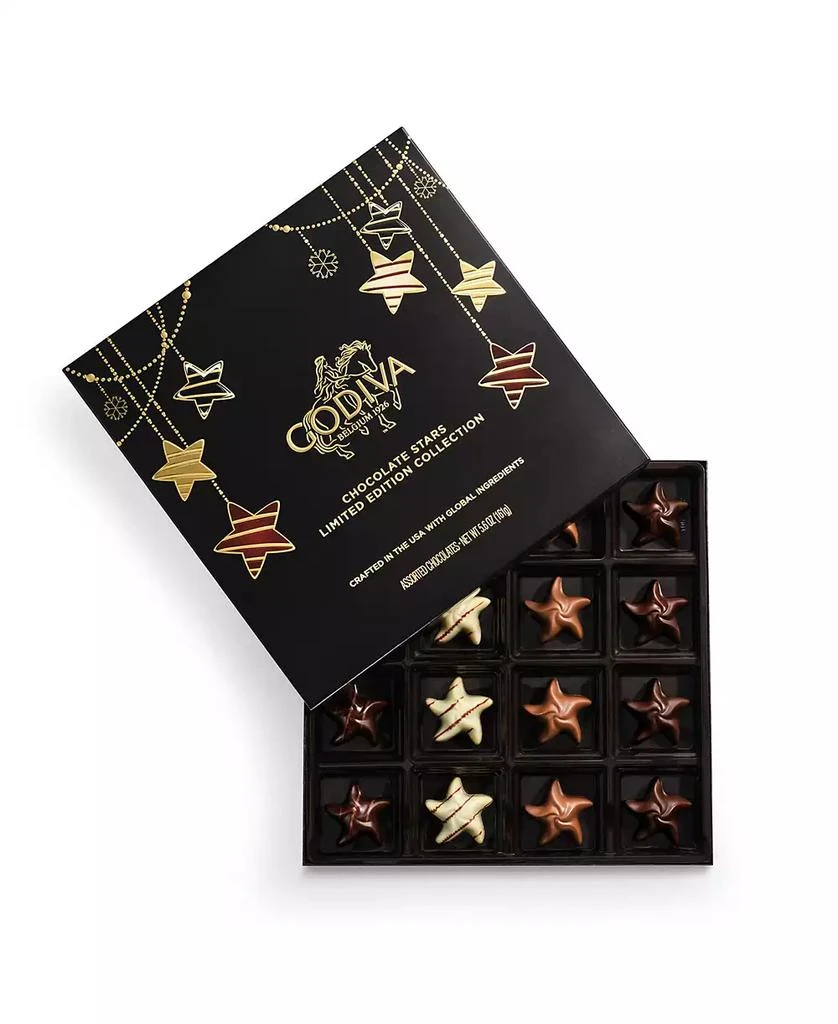 Holiday Stars Chocolate Gift Box, 16 Piece