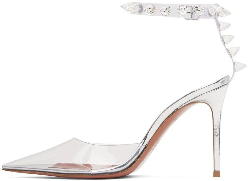 Amina Muaddi Transparent Julia Glass Heels 3