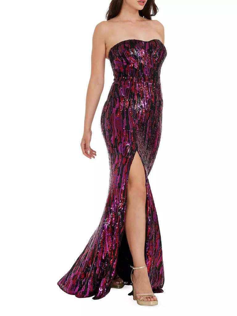 Dress The Population Nikita Sequin Tulle Mermaid Gown 4