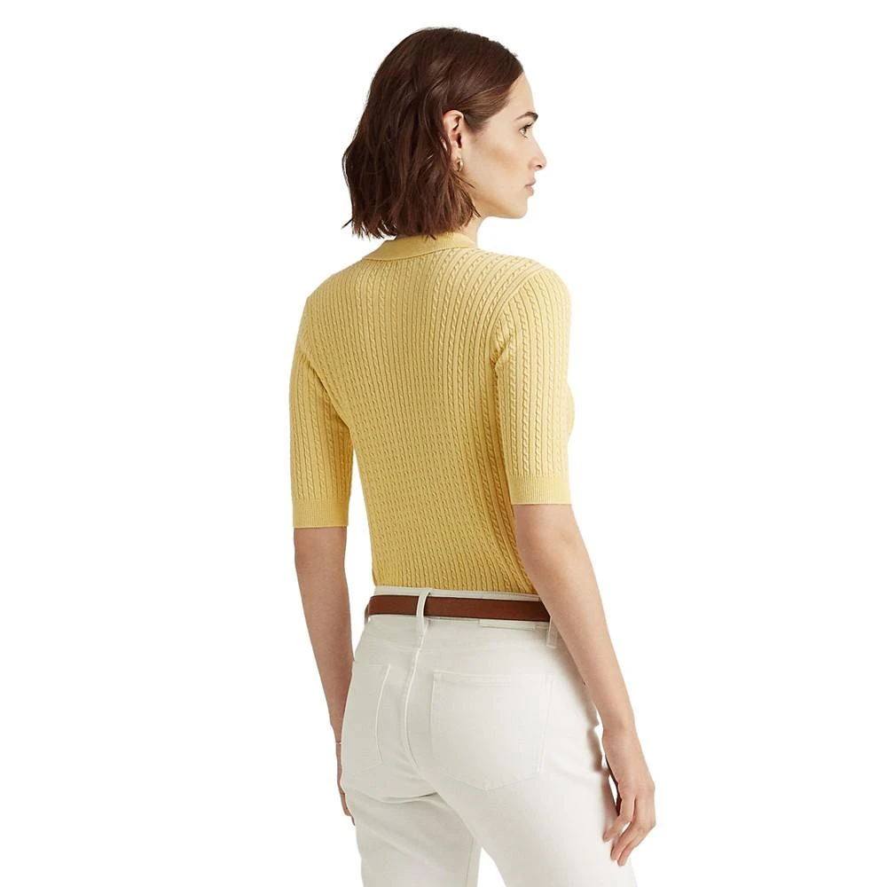 Ralph Lauren Cable-Knit Polo Sweater 2