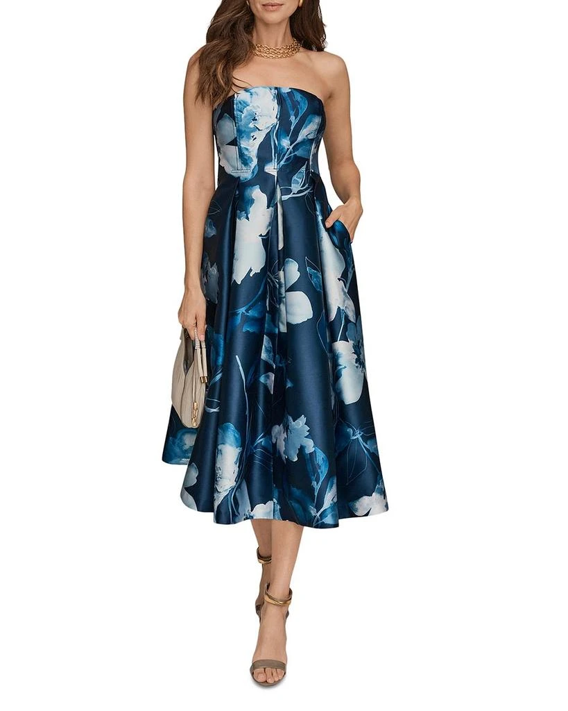 Donna Karan Strapless Midi Dress 2