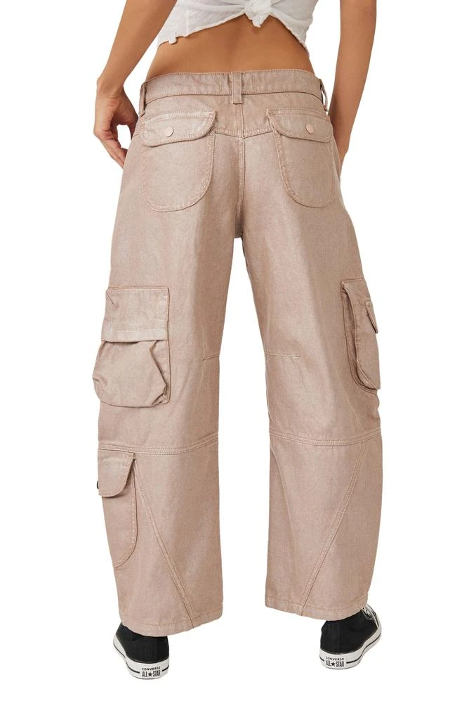 Free People Lap of Luxury Metallic Cargo Pants 2