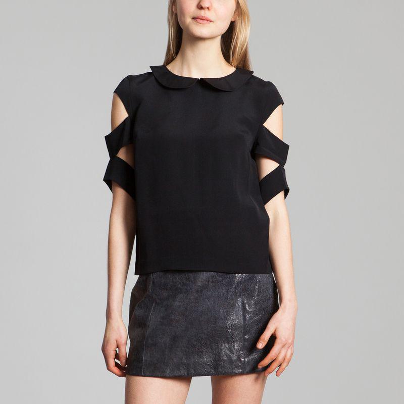 As I Am Silk Top Black AS I AM
