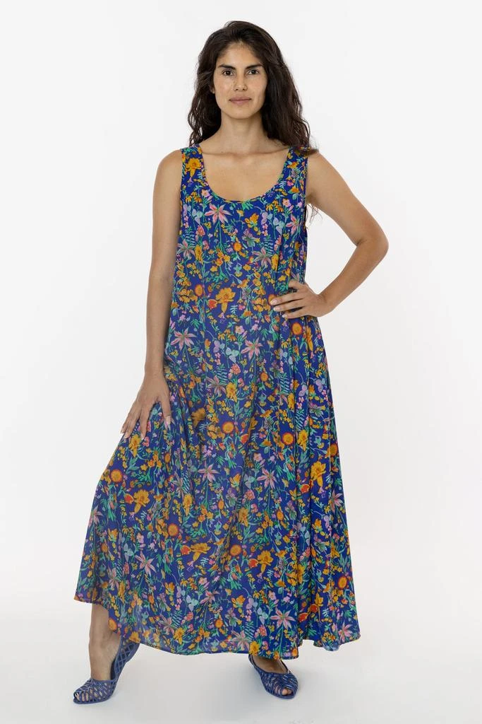 Los Angeles Apparel RPCH02 - Chiffon A-Line Maxi Dress 3