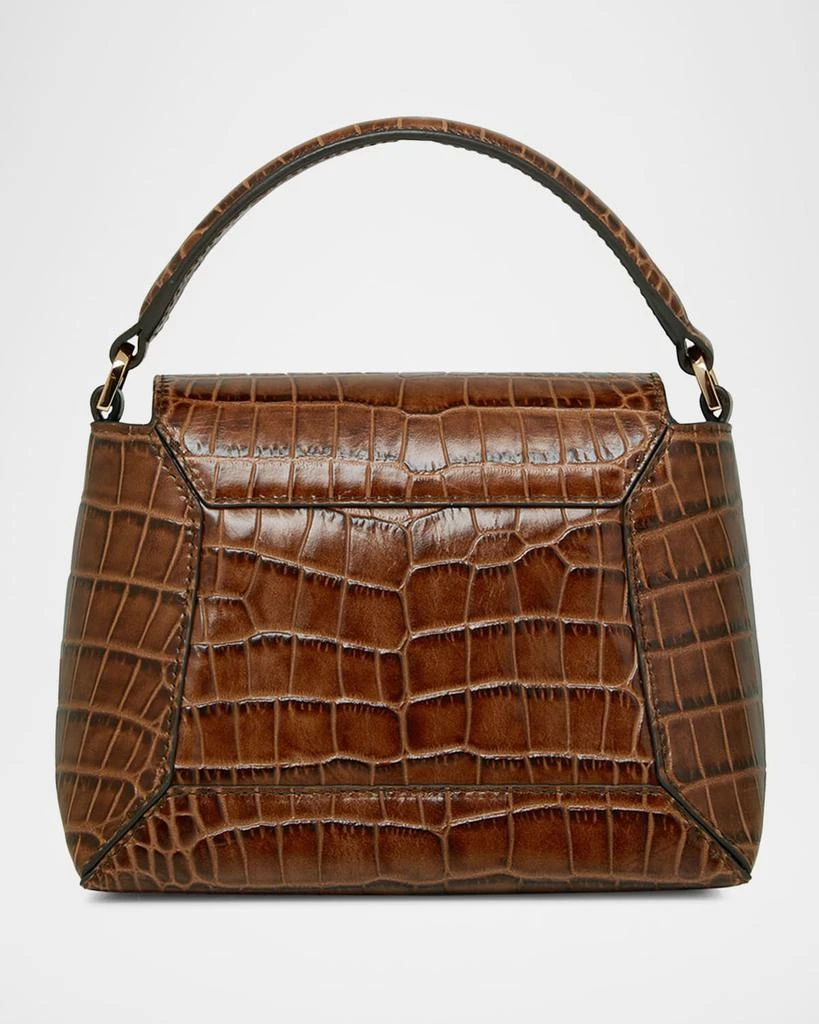 STRATHBERRY Mosaic Nano Croc-Embossed Leather Crossbody Bag 3