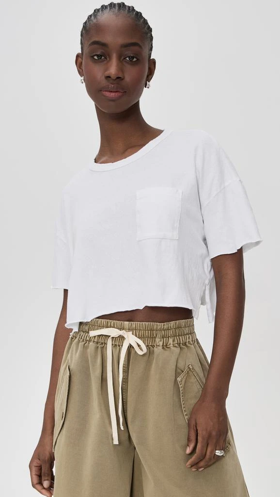 James Perse Cropped Relaxed Fit Pocket Tee 6