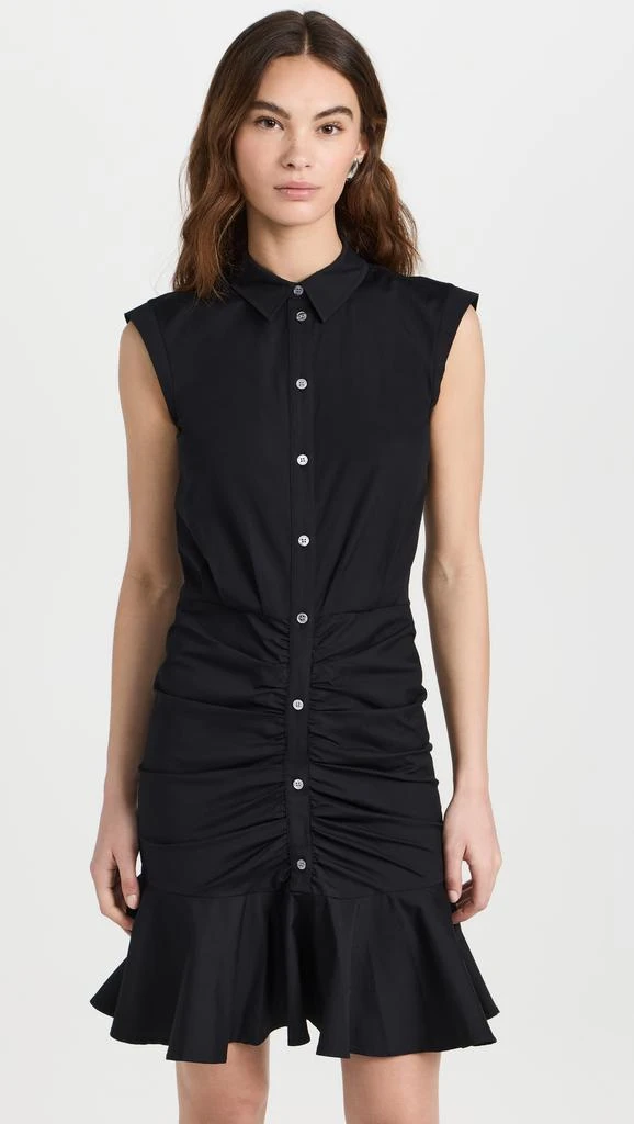 VERONICA BEARD Ruched Shirtdress 6