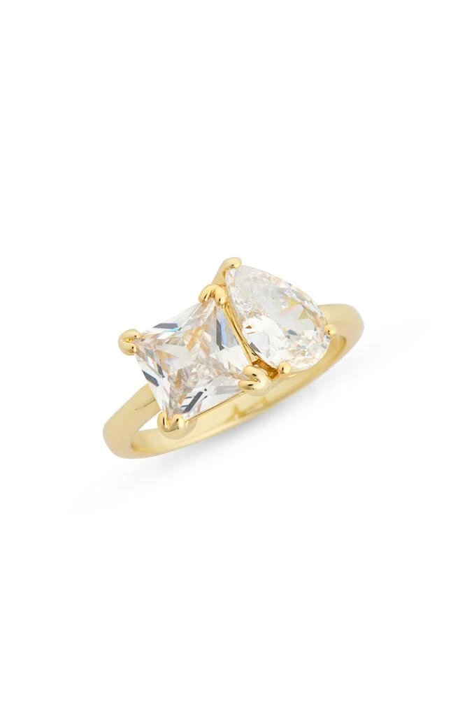 Covet Pear 
Square Cut Crystal Engagement Ring
