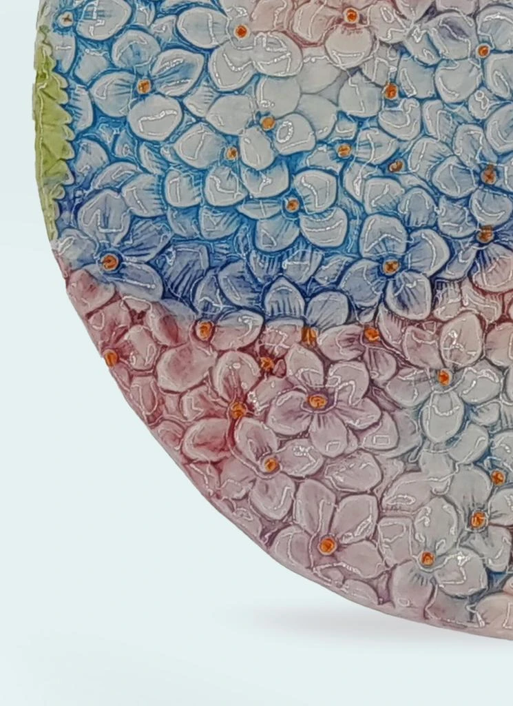 Les-Ottomans Set Of Two Ortensie Dessert Plates 2