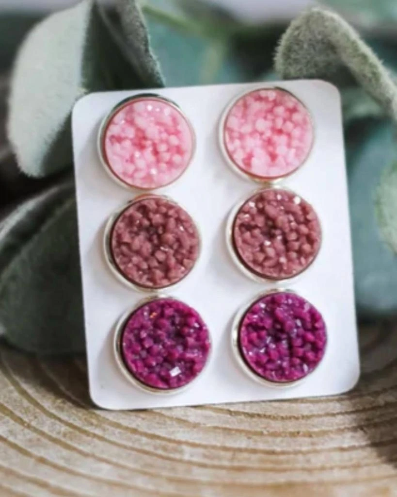 Urban Gemms Urban Gemms - Women
s Druzy Earring Set