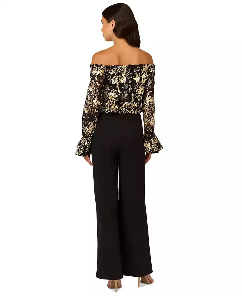 Adrianna Papell Women's Off-The-Shoulder Lace & Crepe Jumpsuit 2