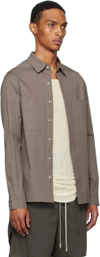 Rick Owens Gray Concordians Outer Shirt 2